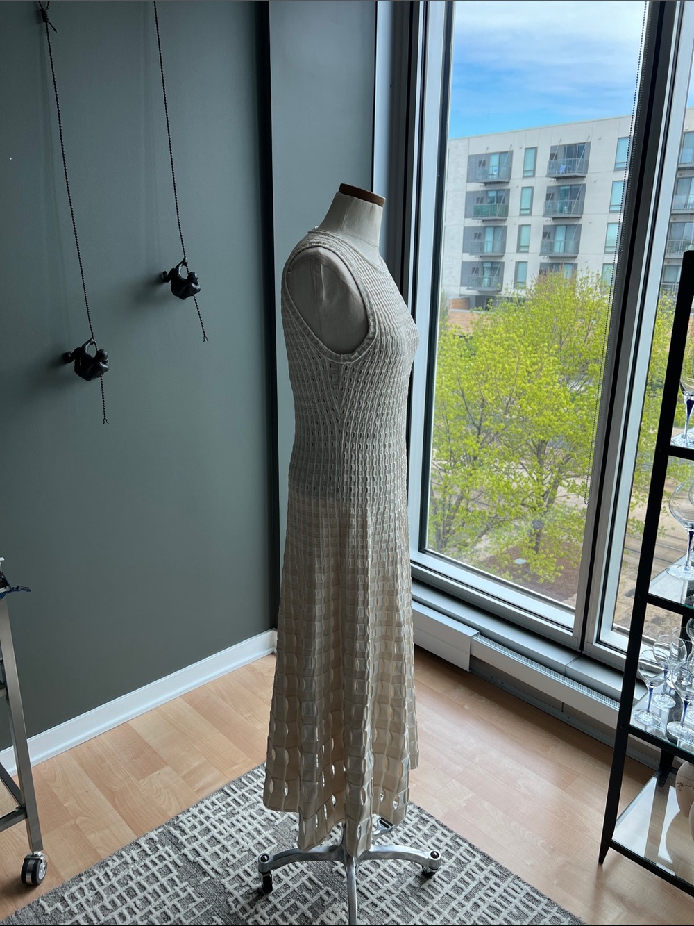 New SIMKHAI Zelma Eyelet Cutout Maxi Dress Size Small - Picture 3 of 12